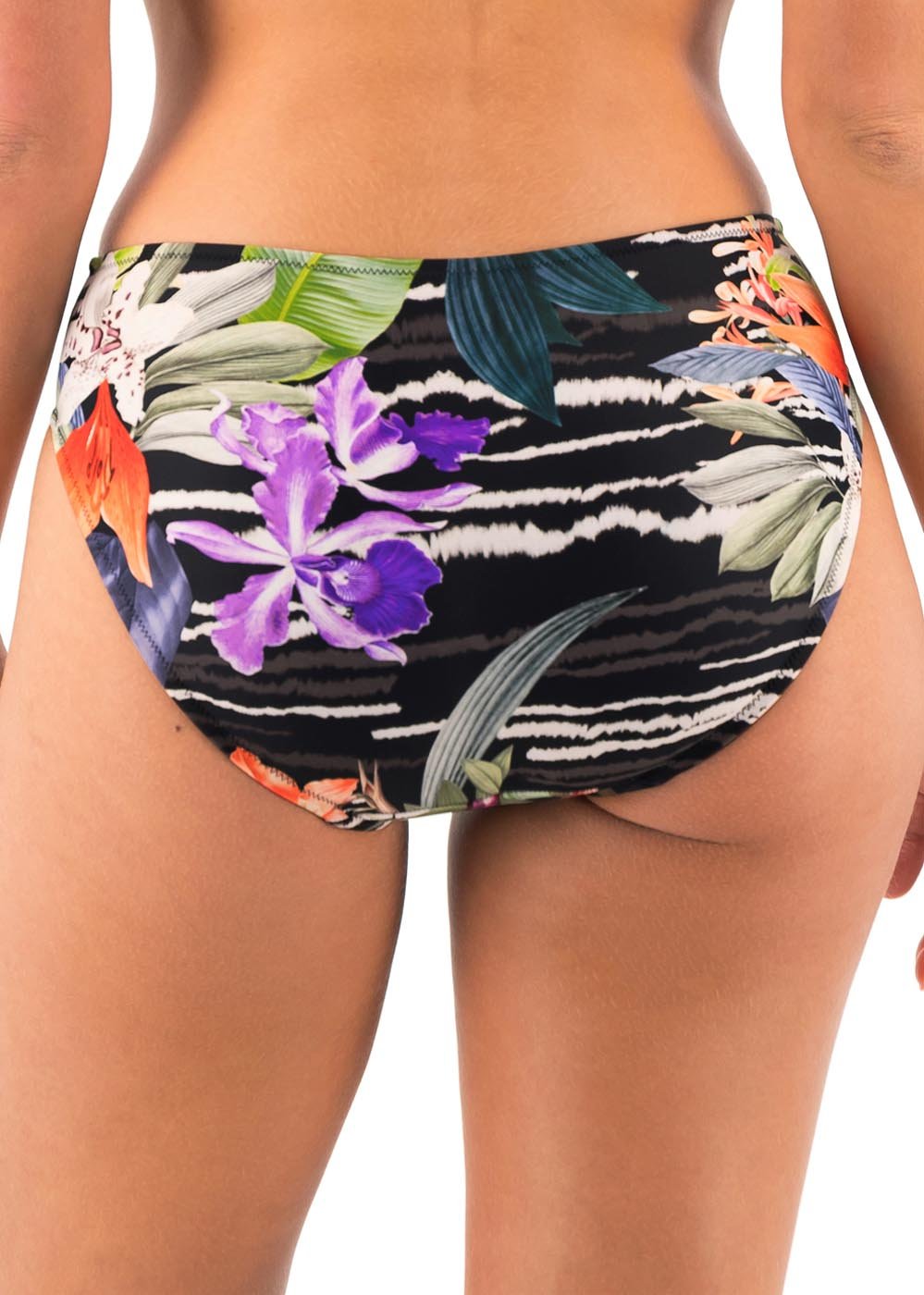 Bas de bikini taille mi-haute Maillots de Bain Fantasie  Black Tropical